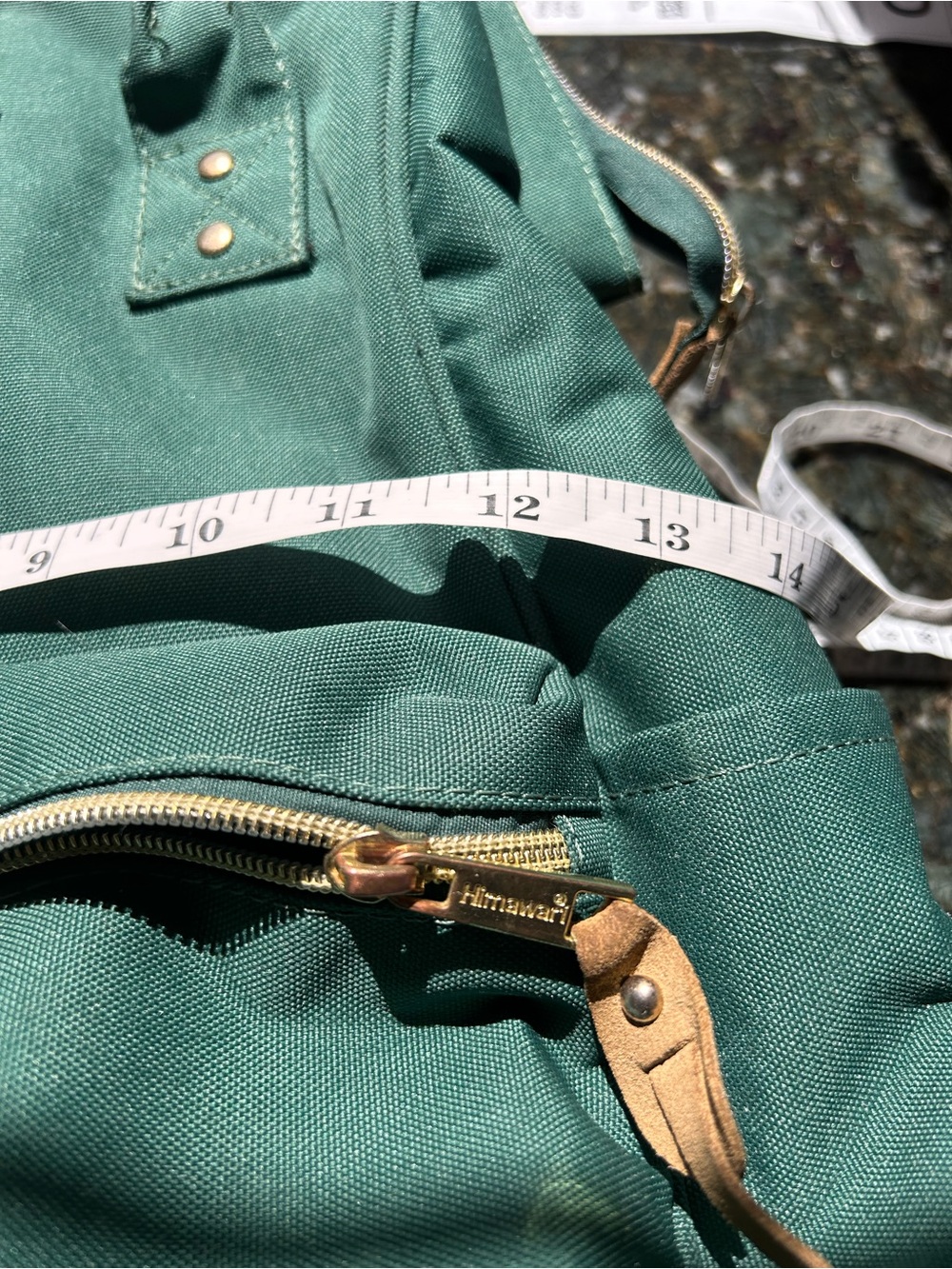 Himawari Laptop Backpack. Large USB charger. Travel. Work. School. Gold details. - Picture 10 of 12